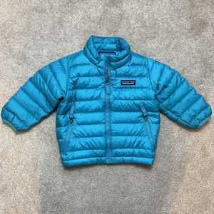 Patagonia Down Puffer Jacket Baby 6-12M Sweater Blue Gorpcore Lightweight Winter